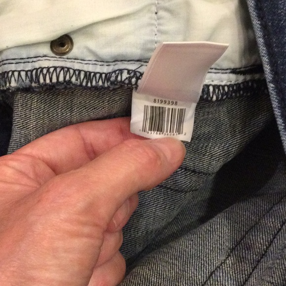 1. State Frayed Tulip Fringed Back Hem Crop Jeans Size 28 - Picture 10 of 10